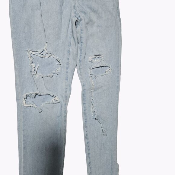 Vintage Rewash Jeans Womens Size 7 Skinny Mid Rise Light Wash Ripped Denim Pants - Picture 4 of 7